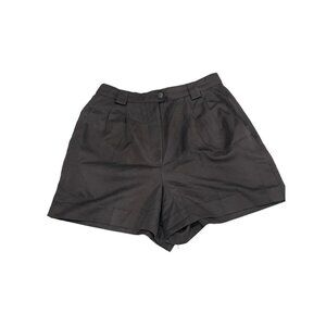 Vintage Tail Black Pleated High Waisted Shorts Sz 10